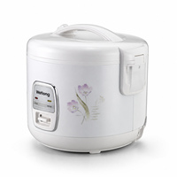 Mini-cuiseur à riz électrique 2,8 L avec revêtement antiadhésif, fonction maintien au chaud, boîtier en fer, inclut une tasse doseuse