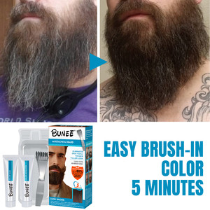 Di alta qualità colori permanenti senza ammoniaca naturale marrone scuro tinture per capelli colore Set per barba e baffi per gli uomini - Product Image 2