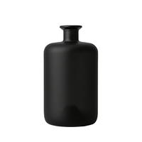 Luxe 100ml 500ml 750ml Nordic Glass Vodka Whisky Gin Liqueur Bouteille avec Liège Personnalisé Mat Blanc Noir Verre Bouteille D'huile D'olive