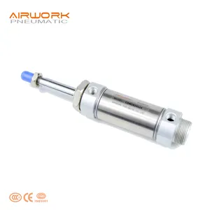 CDM2B 50mm shaft stainless steel air pneumatic cylinder single action mini 32mm shaft 200mm stroke