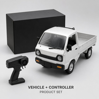 Camion RC Crawler en métal blanc argenté D-12 2.4G Télécommandé 4x4 Prêt à l'emploi Jouet Chargeur Divertissement familial intérieur/extérieur