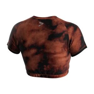 Camiseta Deportiva Sexy Personalizada para Mujer, Top Corto de Secado Rápido, Manga Corta, para Yoga, con Efecto Push-Up - Product Image 4