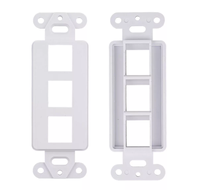 Gcabling USA Type 1 2 3 Port Plaque murale sans vis Prise de sol Rj45 Connecteur de prise jack Rj45 Plaques de suspension murale