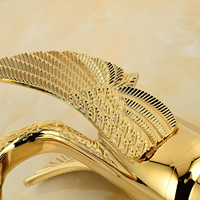 FEIDU Hôtel de luxe Robinet de salle de bain Style moderne Grand Swan Bassin Mélangeur Qualité Monotrou En Laiton Robinet D'eau Chaude Froide Robinet