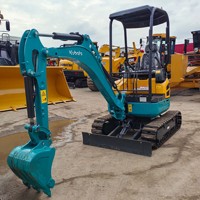 Miniexcavadora U17 de Segunda Mano a Bajo Precio, Modelo 2022, con PLC y Motor para Producción Agrícola, 1 Tonelada