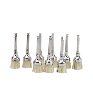 Dental Polishing Brush Nylon Bristle Large Head For Low Speed <b>Machine</b> <b>Cleaning</b> <b>Teeth</b> 100 Pieces Box - Product Image 1