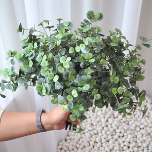 Petits bouquets de plantes vertes artificielles écologiques résistantes à l'eau 37CM, plantes d'intérieur pour hall d'hôtel, boutique, <span class=keywords><strong>jardin</strong></span>, aménagement paysager - Product Image 2