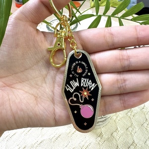 VastGifts Wholesale Customized Company Logo Design Soft Enamel Hard Enamel <strong>Gold</strong> Custom Metal <strong>Keychains</strong> for Bag Decoration - Product Image 1
