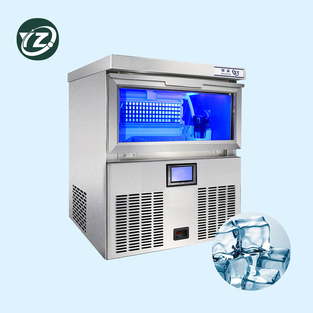 China Small Cube Ice 100KG/24h Professional Commercial Ice Maker Vending Machine