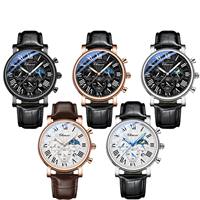 Montre de luxe CHENXI 973 pour homme, montre à quartz avec phase lunaire et date, étanche 30M, multifonctionnelle