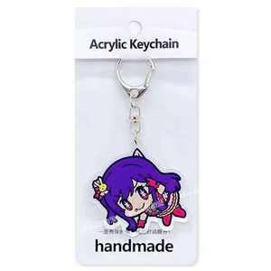 Llavero de Metal con Impresión UV Recomendado por <span class=keywords><strong>Hoshino</strong></span>, Lindo Colgante Rectangular de Acrílico con Cadena y Rubí para Niños - Ai Kanade - Product Image 6