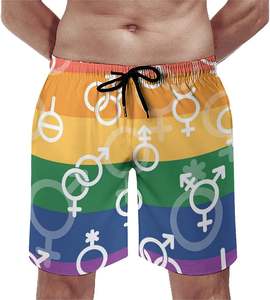 Wholesale Direct Sales Beachwear <strong>Board</strong> <strong>Shorts</strong> <strong>Men's</strong> Rainbow <strong>Gay</strong> Lgbt Pride Swim Trunks Drop Shipping Athletic Gym <strong>Shorts</strong> 2026 - Product Image 5