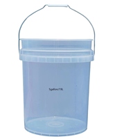 Seau translucide de 5 gallons 20L Récipient/baril/jerrycan/tambour en plastique
