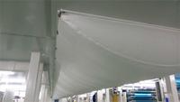 Style de microperforation de conduit d'air en tissu de couleur blanche pour la ventilation et le refroidissement de l'industrie alimentaire