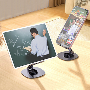 Portable Foldable <b>Desktop</b> Phone <b>Stand</b> Holder Anti-slip 360 Rotating Metal Mobile Phone Holders for All Phones - Product Image 2