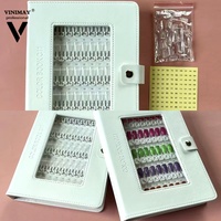 Vinimay OEM/ODM – Nuancier de couleurs pour vernis à ongles, 150 couleurs, en cuir, avec échantillons transparents pour ongles