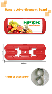 Highbright Clip On Shopping <b>Trolley</b> Advertising Board for Supermarket Promotion - Product Image 3