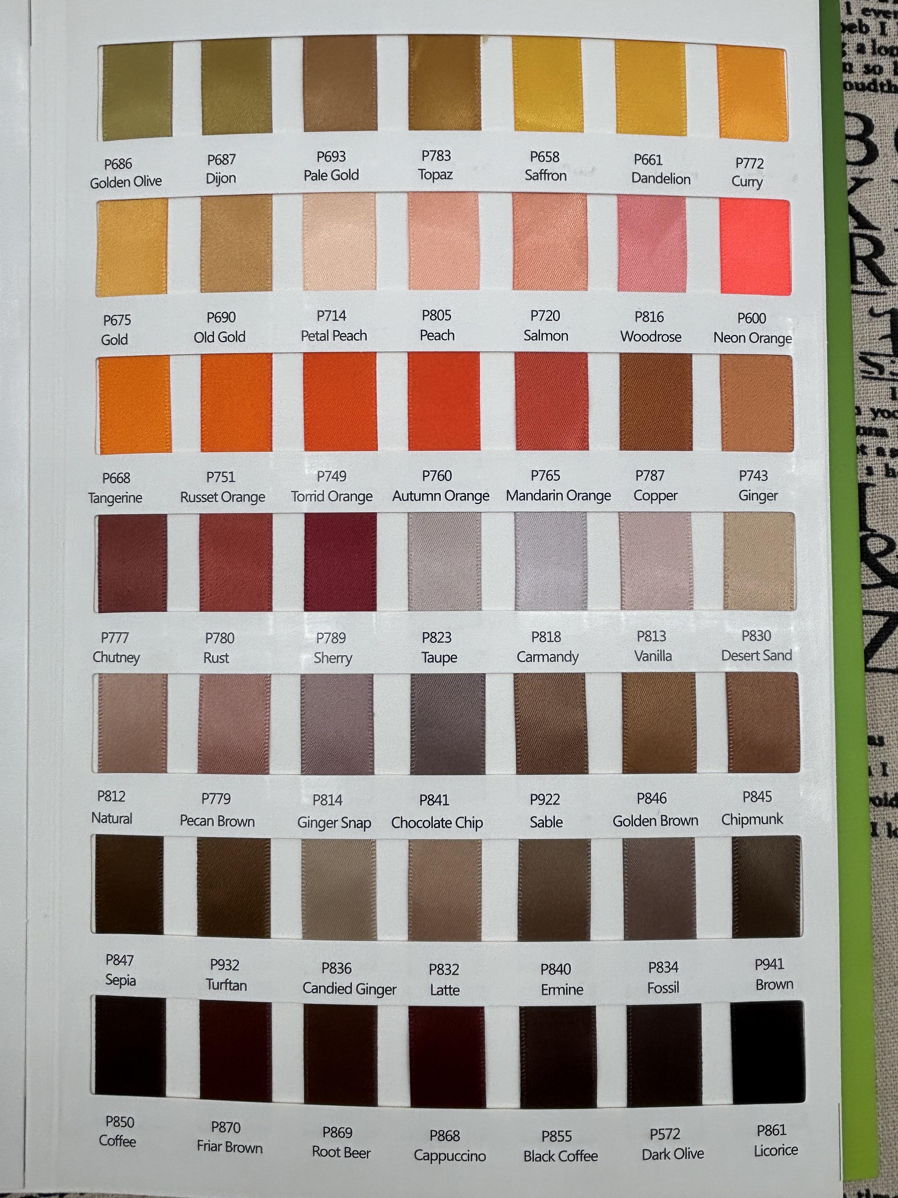 245 couleurs disponibles 5