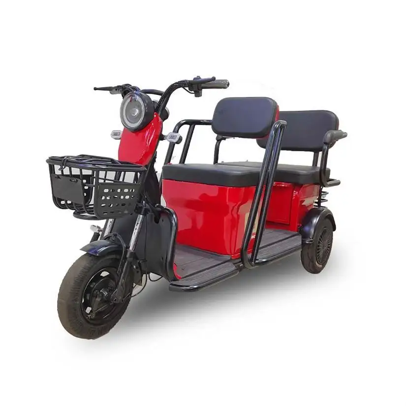 Inexpensive LED Lights Three-Wheeled Electric Bicycle For Own Use And Reselling Low Speed Electric Tricycle