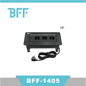 アルミブラシユニバーサル回転ソケット回転式隠し電気デスクトップソケットオフィス用キッチンテーブル - Product Image 2