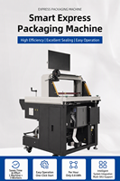 Machine d'emballage numérique automatique horizontale pour le commerce électronique avec impression de bordereaux d'expédition, scellage de sacs et remplissage, haute productivité