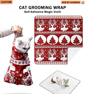Impression personnalisée EN, enveloppe magique auto-adhésive écologique, enveloppe pour vêtements d'animaux, serviette en microfibre, <span class=keywords><strong>couverture</strong></span> anti-griffures multi-usages pour chat - Product Image 1