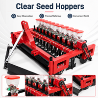 Semoir de précision pour légumes, monté sur tracteur, pour une plantation stable multi-rangs