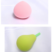 JLY OEM Fruitvormige Gezichtspoeder Make-up Sponzen Diverse Kleuren Modellen Hydrofiele Wasbare Blender Set Aangepaste Logo