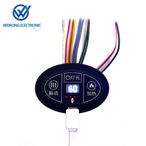 Interruptor con control de temperatura de interfaz de 5V y 12V para masajeador de rodilla calentado, vibración de calor con masaje de calefacción y temporizador, 1 unidad - Product Image 1