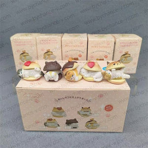 تمثال قطة البرجر اللطيف بتصميم الوجبات السريعة، لعبة رائجة للترويج في المطاعم وهدية للأطفال لسلاسل الوجبات السريعة - Product Image 4