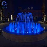 Fuente de Agua Decorativa Pequeña de Acero Inoxidable para Exteriores, Controlada por Música, Resistente al Agua, con Control DMX