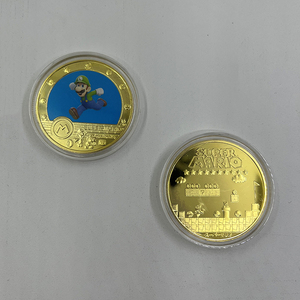 5 designs <span class=keywords><strong>jeu</strong></span> super Mario <span class=keywords><strong>Luigi</strong></span> anime collection bloc pièce 24k plaqué or pièce - Product Image 6