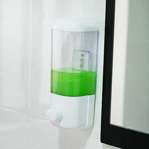 Wall-mounted <b>mini</b> <b>soap</b> dispenser/lotion dispenser, suitable for bathroom and kitchen use, double-headed shower gel dispenser. - Product Image 1