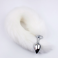 Ensemble de Plugs Anaux en Silicone Plume Métallique Queue de Renard Jouet Érotique pour Anus Plug Anal Jouets Sexuels Femme Homme Accessoires Adultes Sexy