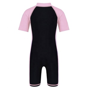 4-16 Enfants Garçons Maillot de bain une pièce à manches courtes et fermeture éclair Maillot de bain Maillot de bain Filles Maillot de bain Beachwear - Product Image 3
