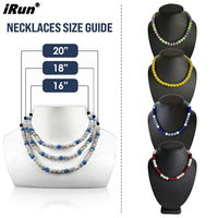 Collier de baseball personnalisé IRun avec perles, chaîne en corde, pendentif croix de baseball pour joueurs et fans