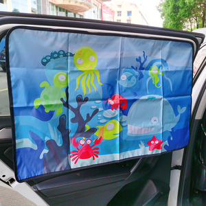 Dibujos animados plegable bebé <span class=keywords><strong>protector</strong></span> <span class=keywords><strong>solar</strong></span> protección UV succión magnética ventana lateral cortina de privacidad logotipo personalizado <span class=keywords><strong>coche</strong></span> parasol sombra - Product Image 3
