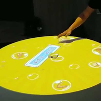 Table interactive tactile à grand écran avec capteur laser, affichage numérique, table artistique pour exposition muséale