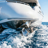 Hélice de yacht usinée sur mesure en acier inoxydable SS316, hélice marine moulée pour accessoires de bateau et de yacht