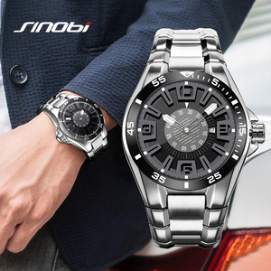 Reloj de Pulsera de Cuarzo para Hombre, Diseño Hueco, Correa de Acero Inoxidable, Luminoso, Resistente al Agua - Product Image 1
