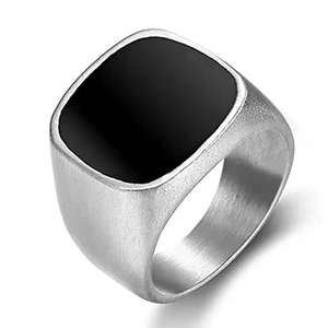 Signet <strong>Ring</strong> Stainless Steel Biker Championship <strong>Rings</strong> for Men Women Ideal Gift for <strong>Dad</strong> &amp; Boyfriend Size 7-12 Silver <strong>Gold</strong> Black - Product Image 5