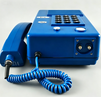 Téléphone anti-explosion pour station de communication d'urgence minière avec générateur magnéto/manivelle pour le rail souterrain