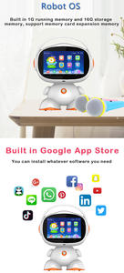 Robot jouet intelligent ChatGPT Gemini avec écran LCD 7 pouces haute résolution, commande vocale, danse, télécommande, éducation à domicile, intelligence artificielle pour enfants - Product Image 6