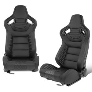 JIABEIR 9014 черный Универсальный кожаный ковш аксессуары для интерьера автомобиля Спортивные Гонки модифицированные гоночные сиденья для вождения - Product Image 1