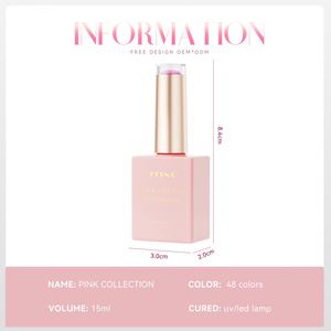 JTING Hot Popular French Nail Jade 48color pink Collection Gel Nail Polish Free Color <b>Book</b> <b>Box</b> OEM Unique Private Brand logo - Product Image 2