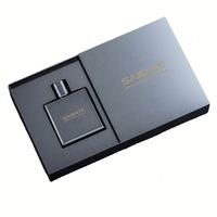 Boîte en papier cadeau de parfum en feuille d'or de 30ml avec logo personnalisé Boîte d'emballage de luxe pour huiles essentielles et parfums pour petites entreprises