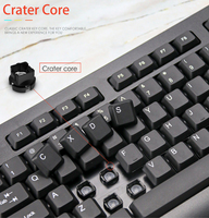 Keyboard Komputer Kantor Berkabel Berkualitas Tinggi OEM Pabrik dengan Kabel USB