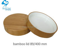 Tapas de Rosca 89/400, Tapa de Madera o Bambú para Frascos de Crema, Cierres y Tapas de Botellas Premium