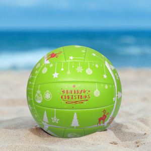 Ballon de volley-ball en PU épaissi, cousu à la machine, pour la plage, l'entraînement, les examens et les compétitions, <span class=keywords><strong>PQ5</strong></span>, idéal comme cadeau de Noël ou décoration. - Product Image 3