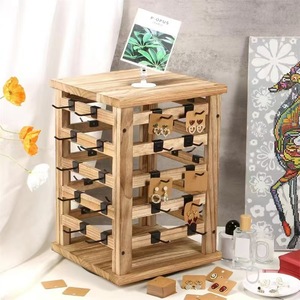 Wooden Jewelry Rack 5 Tier Desktop Storage Display Stand For Earrings <b>Necklaces</b> Jewelry Organization - Product Image 1